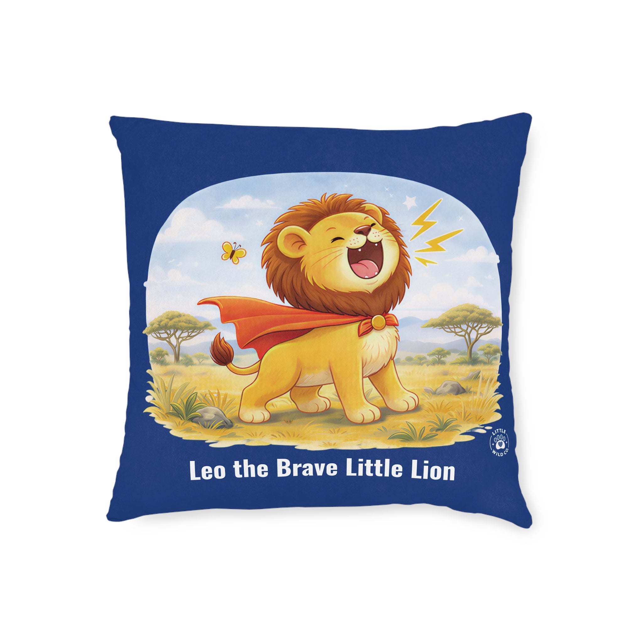Cushion - Leo the Brave Little Lion - Little Wild Co.