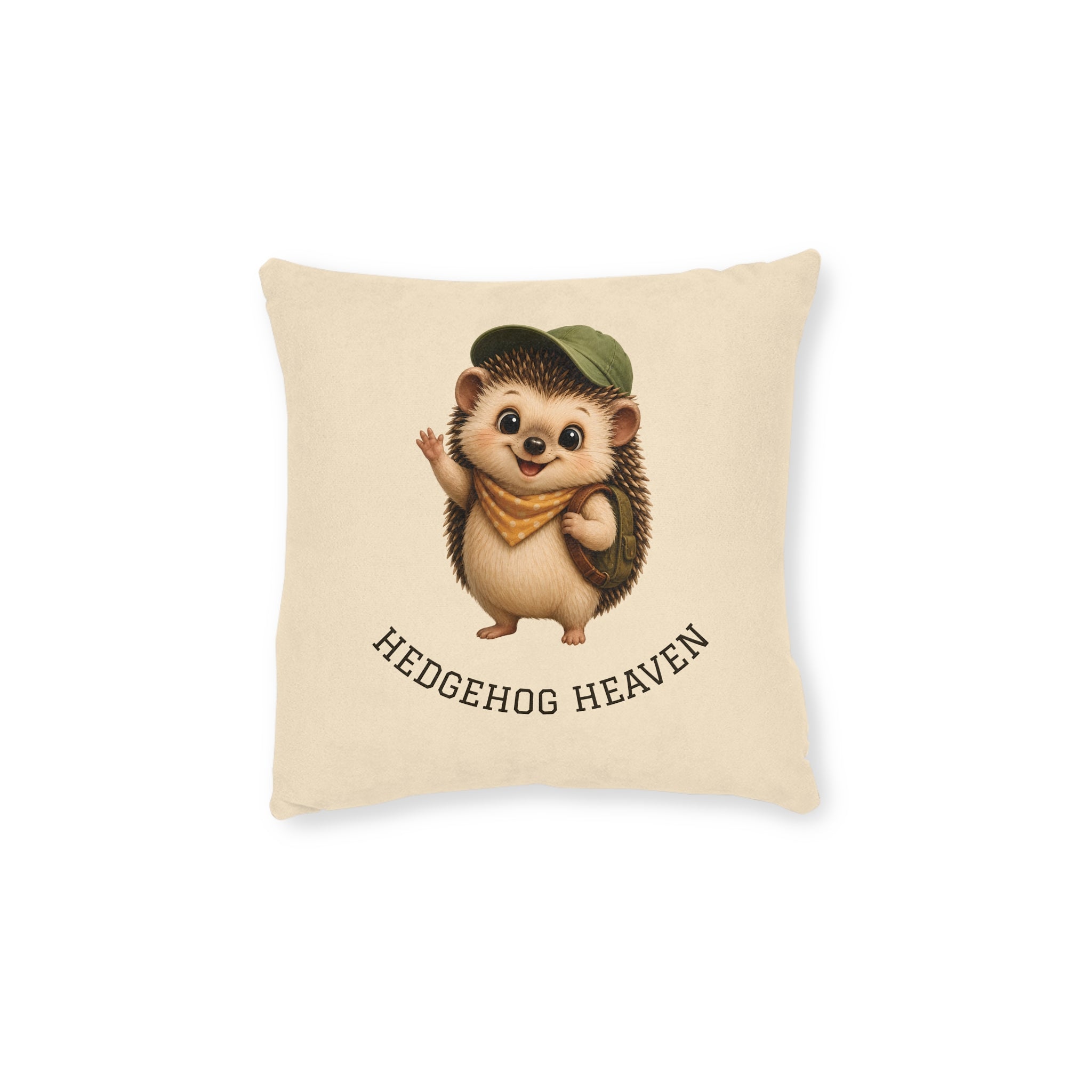 Square Cushion - Hedgehog Heaven | Hedgehog & Woodland Home Decor