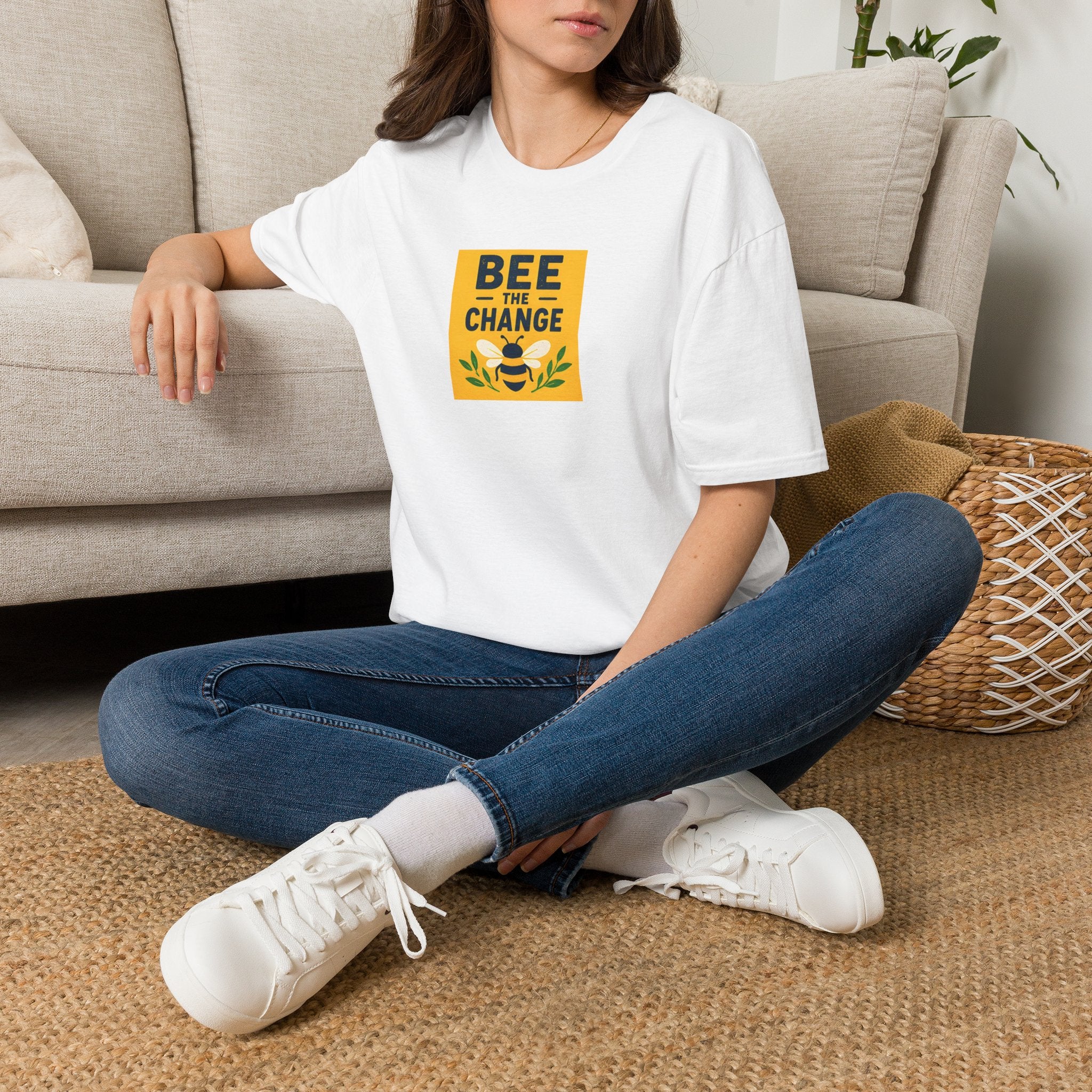 Unisex T-Shirt – Bee the Change | Bee & Nature Inspirational Tee
