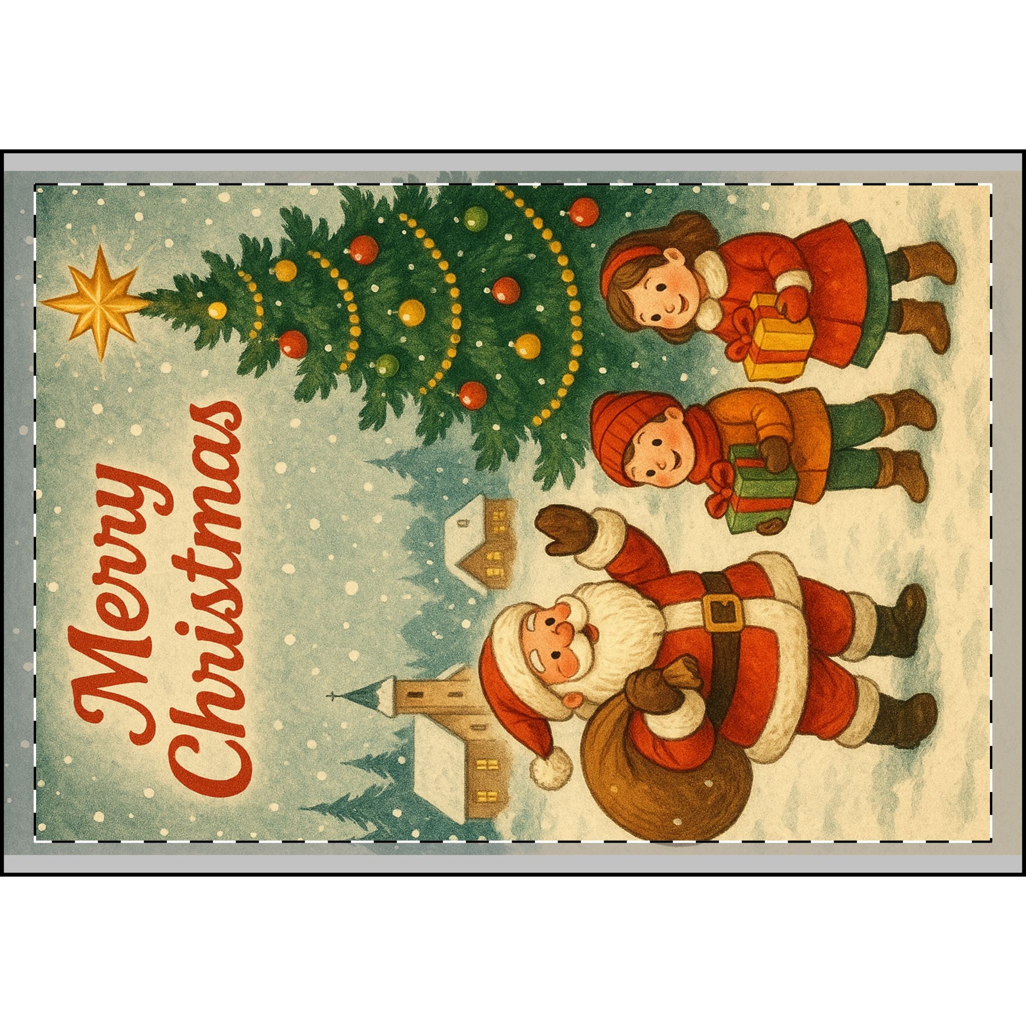 Christmas Velveteen Plush Blanket