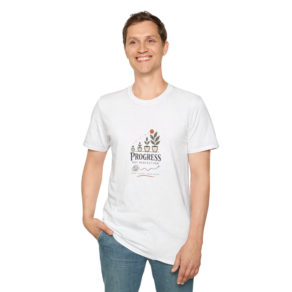 Unisex T-Shirt - Progress Not Perfection - In the Moment
