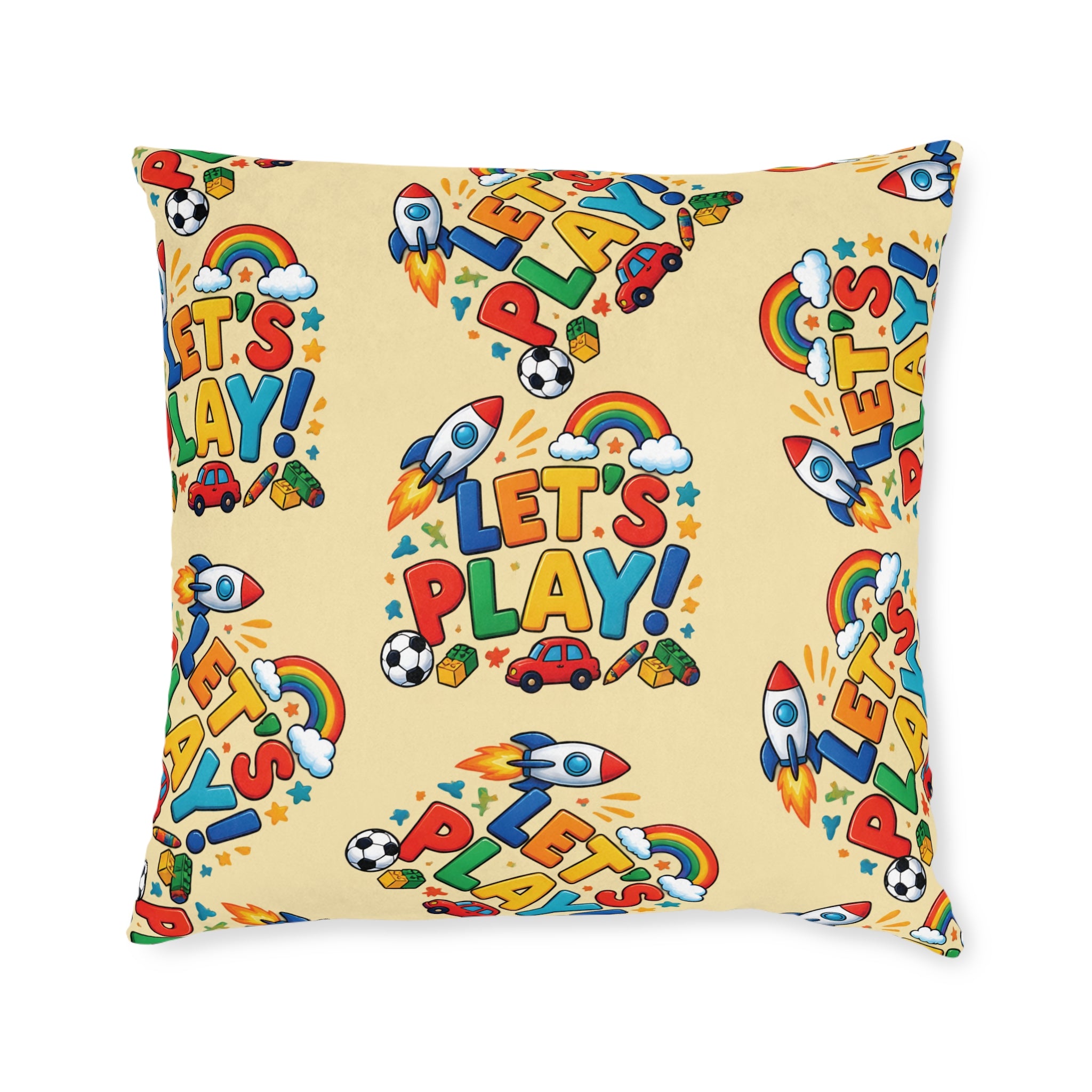 Square Cushion - Let's Play