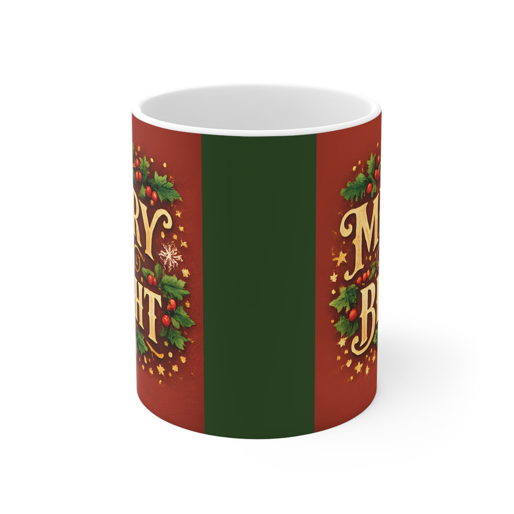 Merry & Bright - Ceramic Christmas Mug