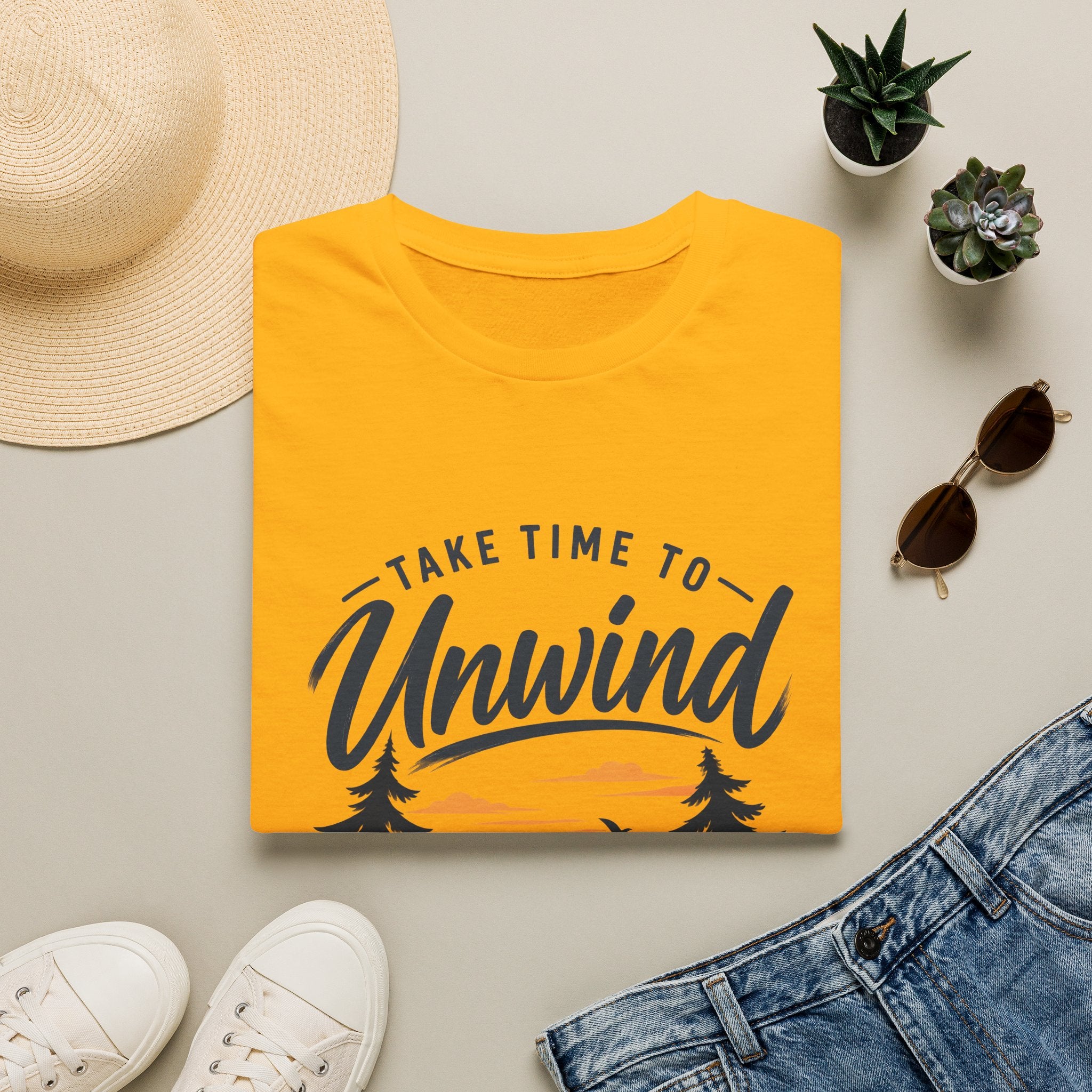Men's T-Shirt – Take Time To Unwind | Relaxed Lifestyle T-Shirt