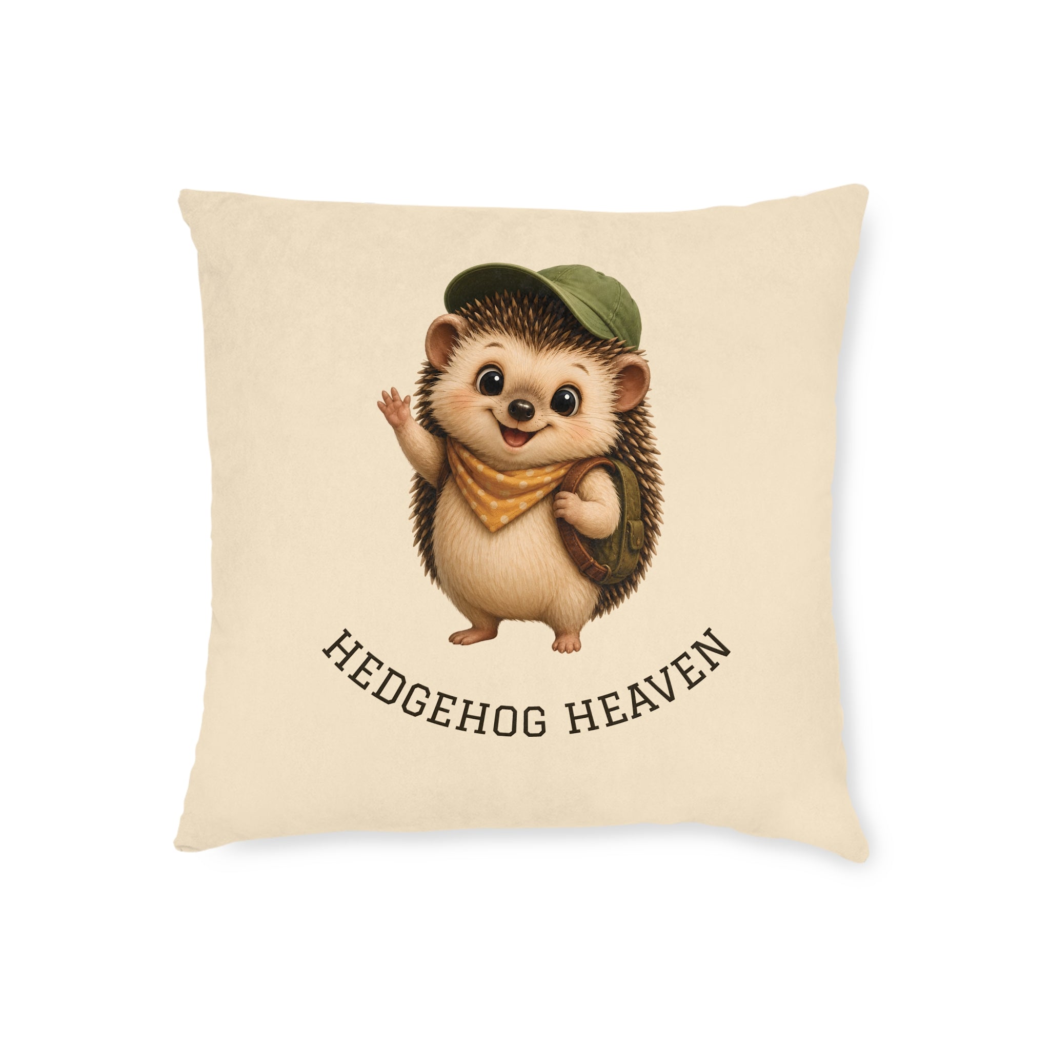 Square Cushion - Hedgehog Heaven | Hedgehog & Woodland Home Decor