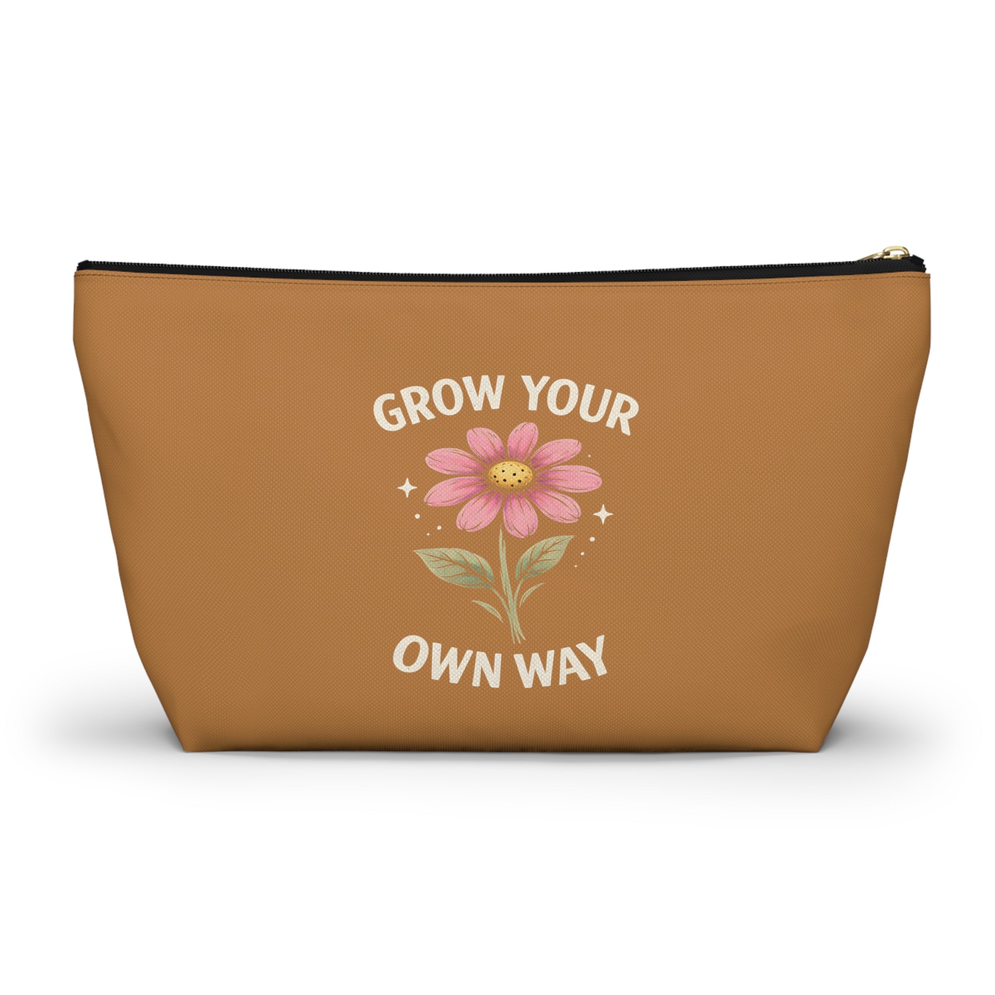 Travel Cosmetic Make-Up Bag - Grow Your Own Way - Motivational Design