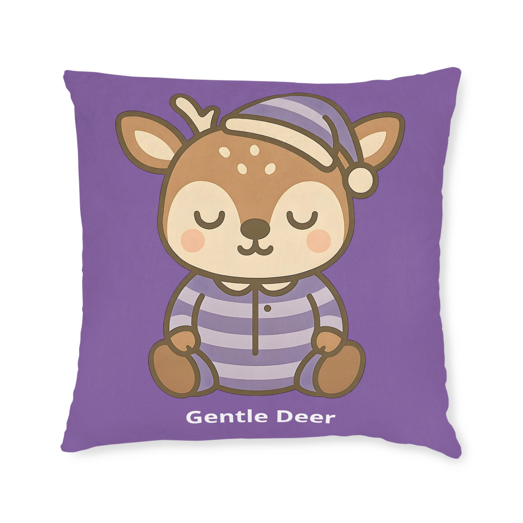 Square Cushion - Gentle Deer - The Woodland Dreamers