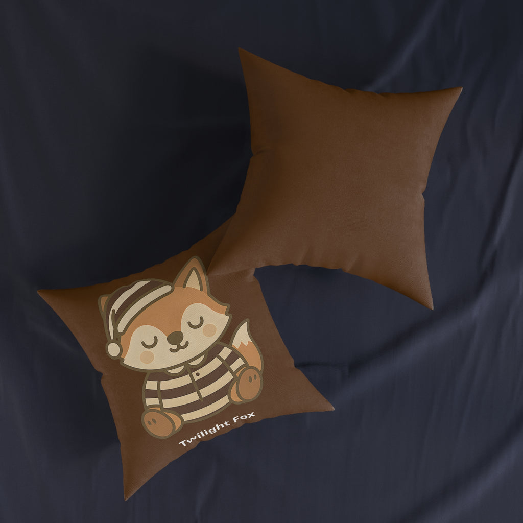 Square Cushion - Twilight Fox Design - The Woodland Dreamers