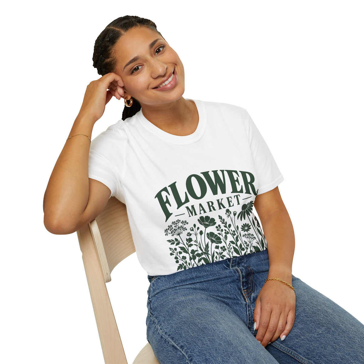 Unisex T-Shirt – Flower Market | Botanical Lifestyle T-Shirt
