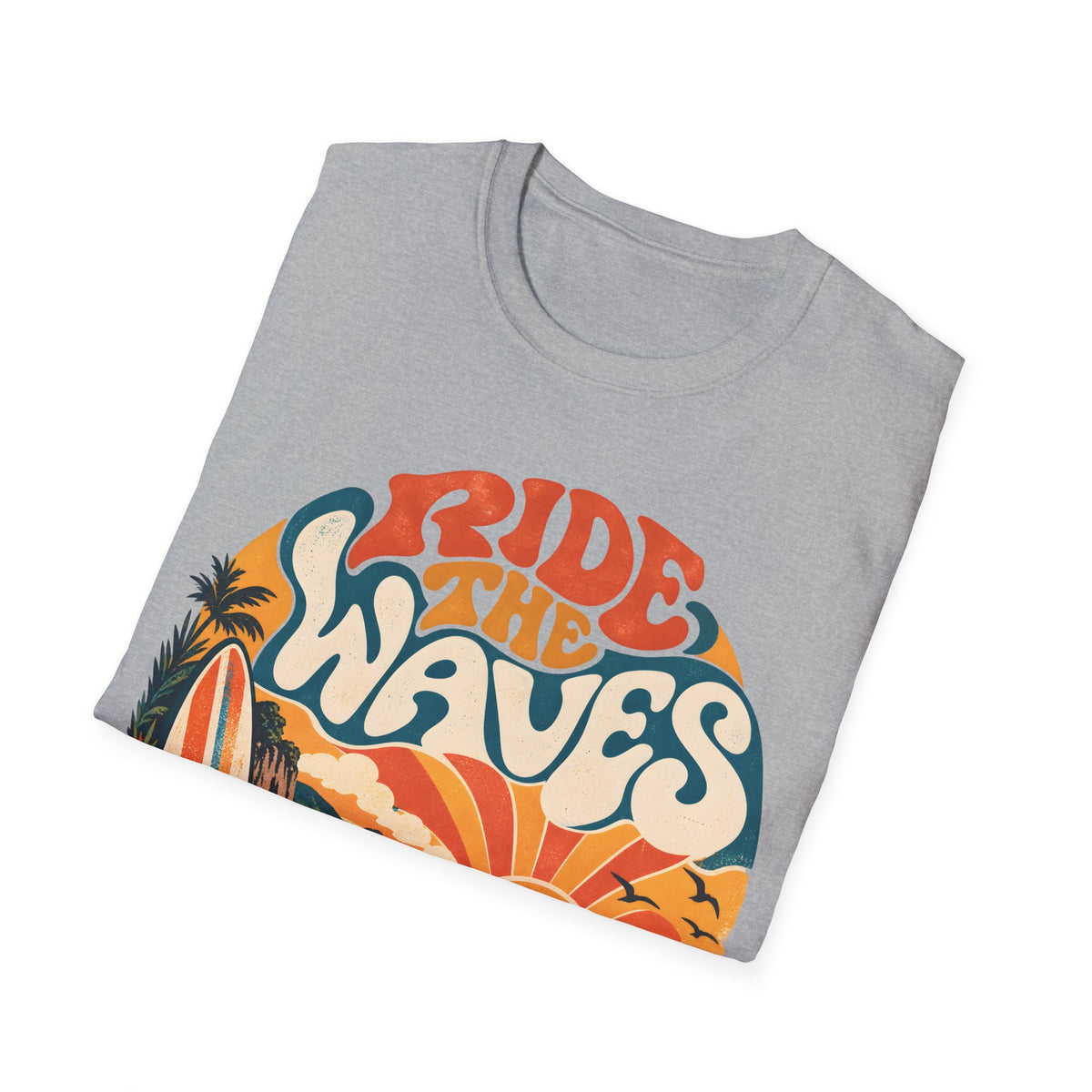 Unisex T-Shirt – Ride the Waves | Coastal Lifestyle T-Shirt
