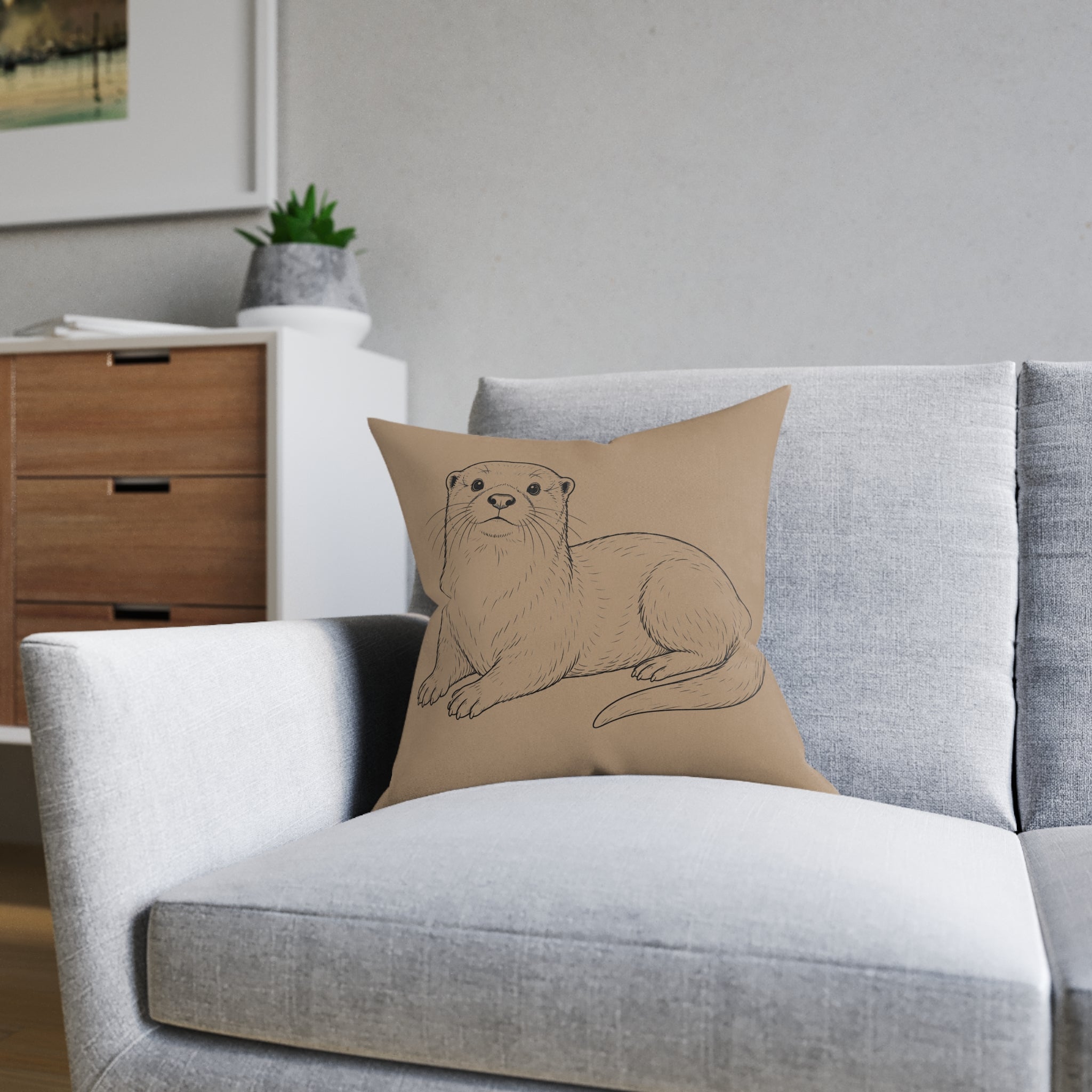 Square Cushion - Otter