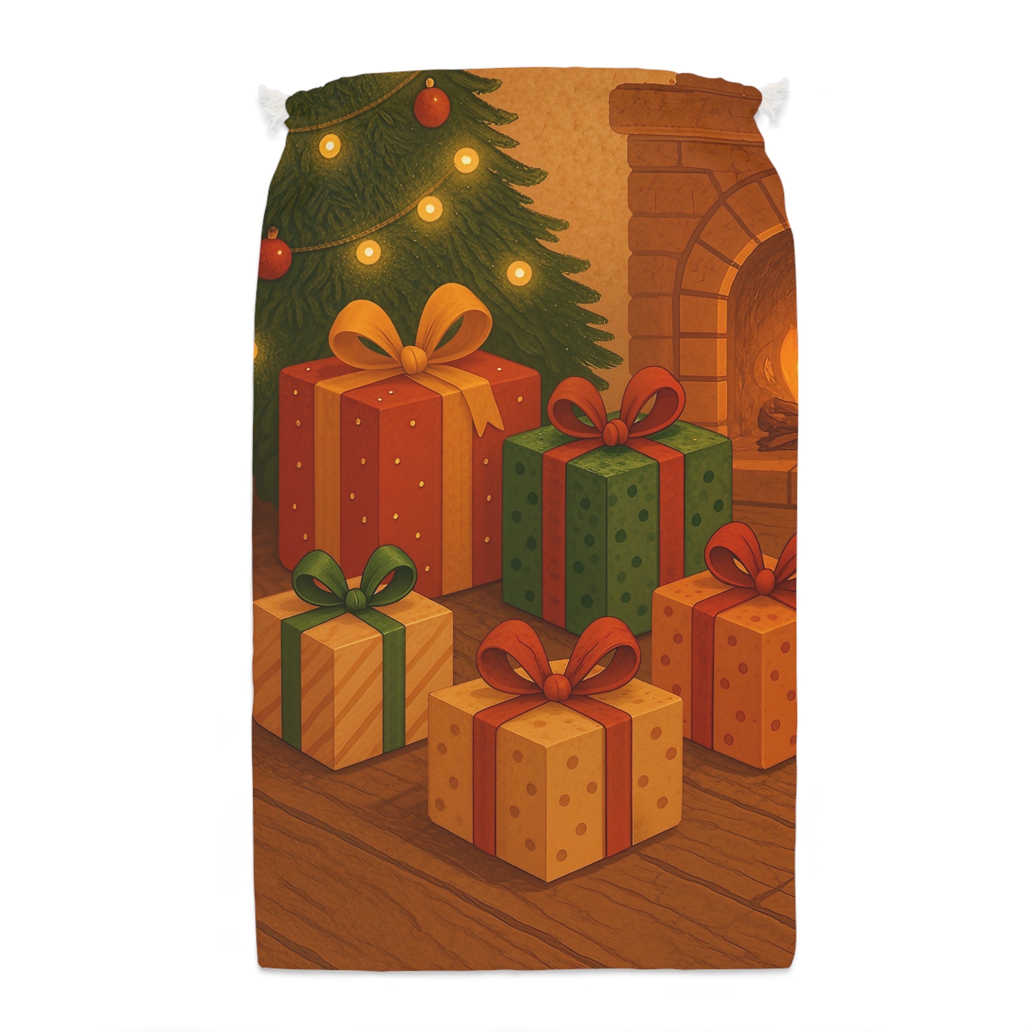 Festive Gift Sack - Holiday Christmas Storage with Cheerful Design