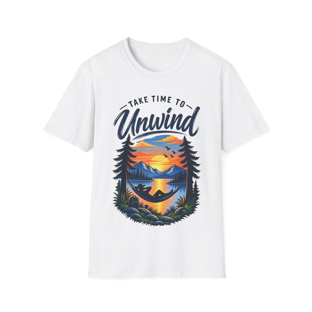 Unisex T-Shirt – Take Time to Unwind | Relaxed Lifestyle T-Shirt