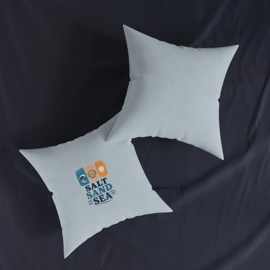 Square Cushion - Salt Sand Sea | Coastal Beach Home Decor