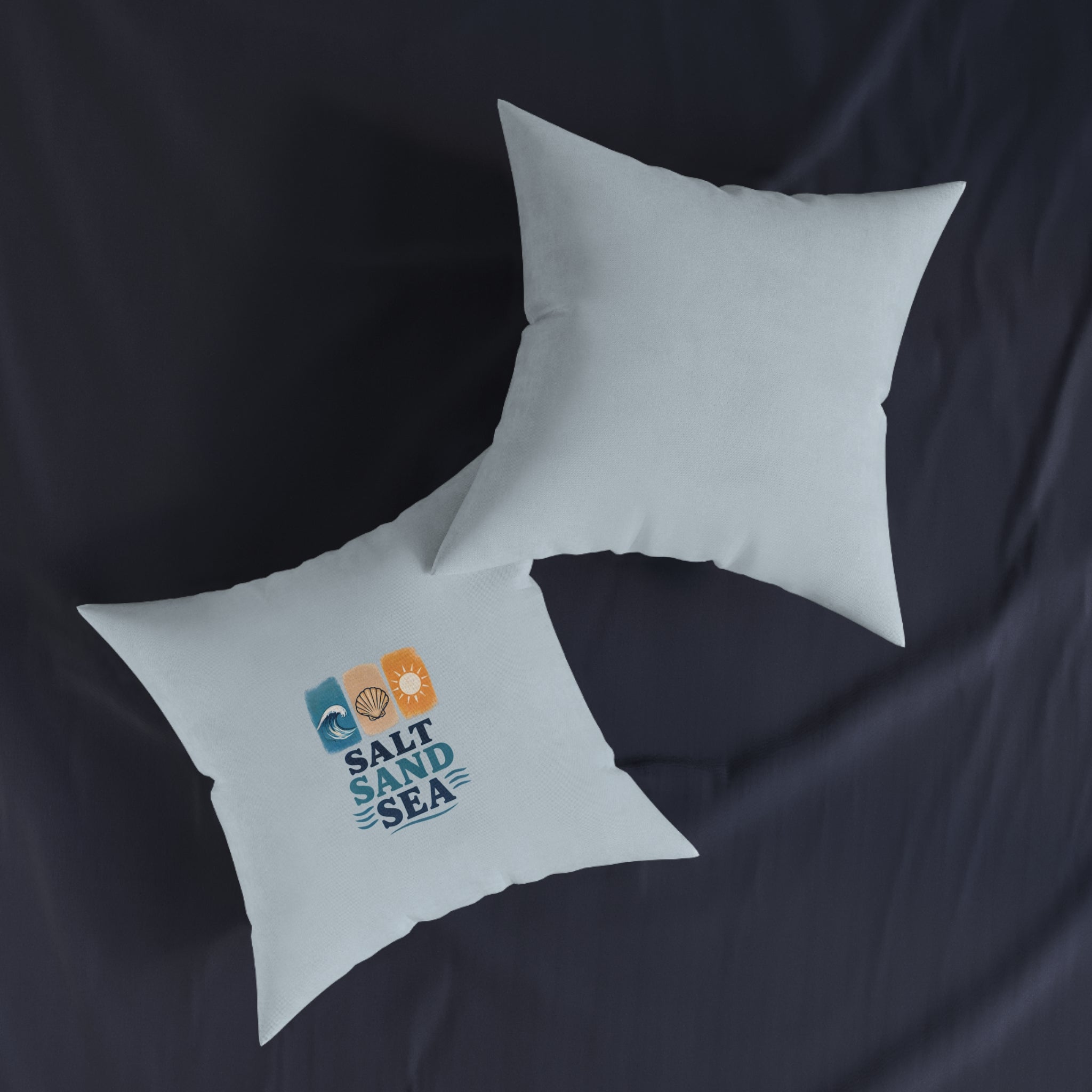 Square Cushion - Salt Sand Sea | Coastal Beach Home Decor