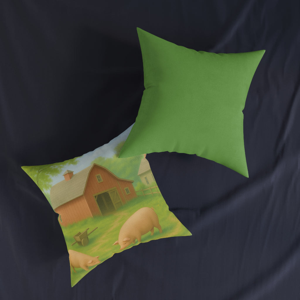 Square Cushion - Rustic Farm Design