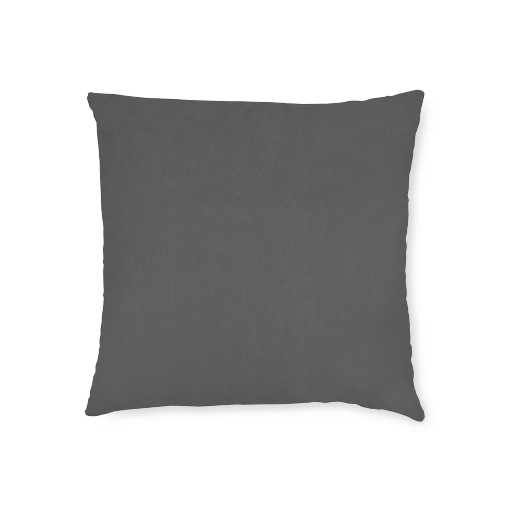Square Cushion - Hearts - Grey