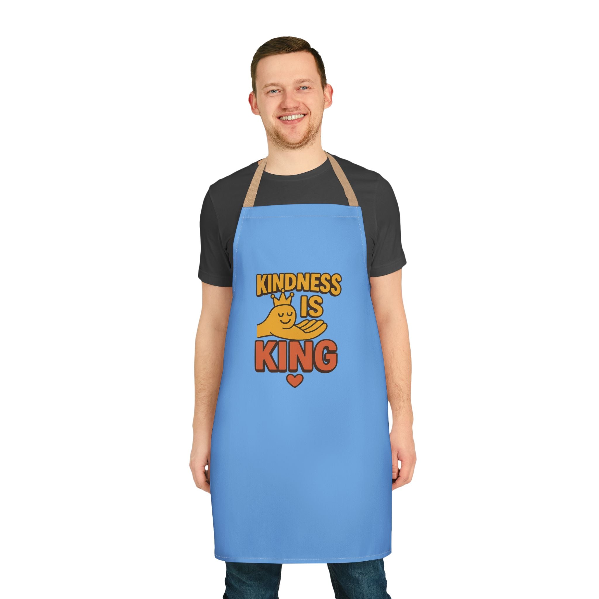 Kitchen Apron - Kindness is King Design