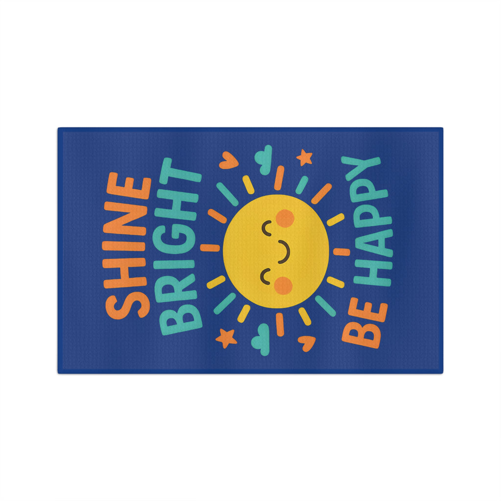 Tea Towel Microfiber - Shine Bright, Be Happy Design
