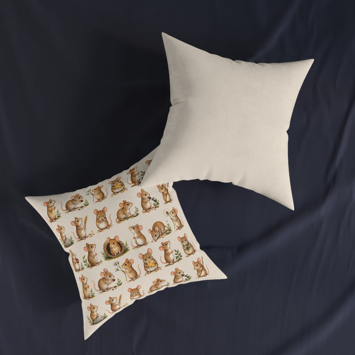 Square Cushion – Mouse Moments | Woodland Collection