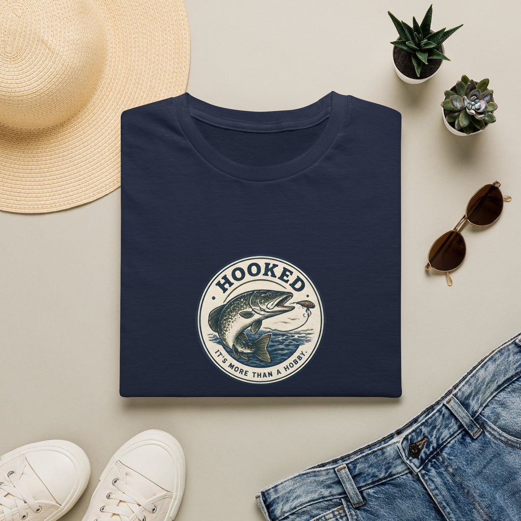 Unisex T-Shirt – Hooked | Fishing & Angling Tee