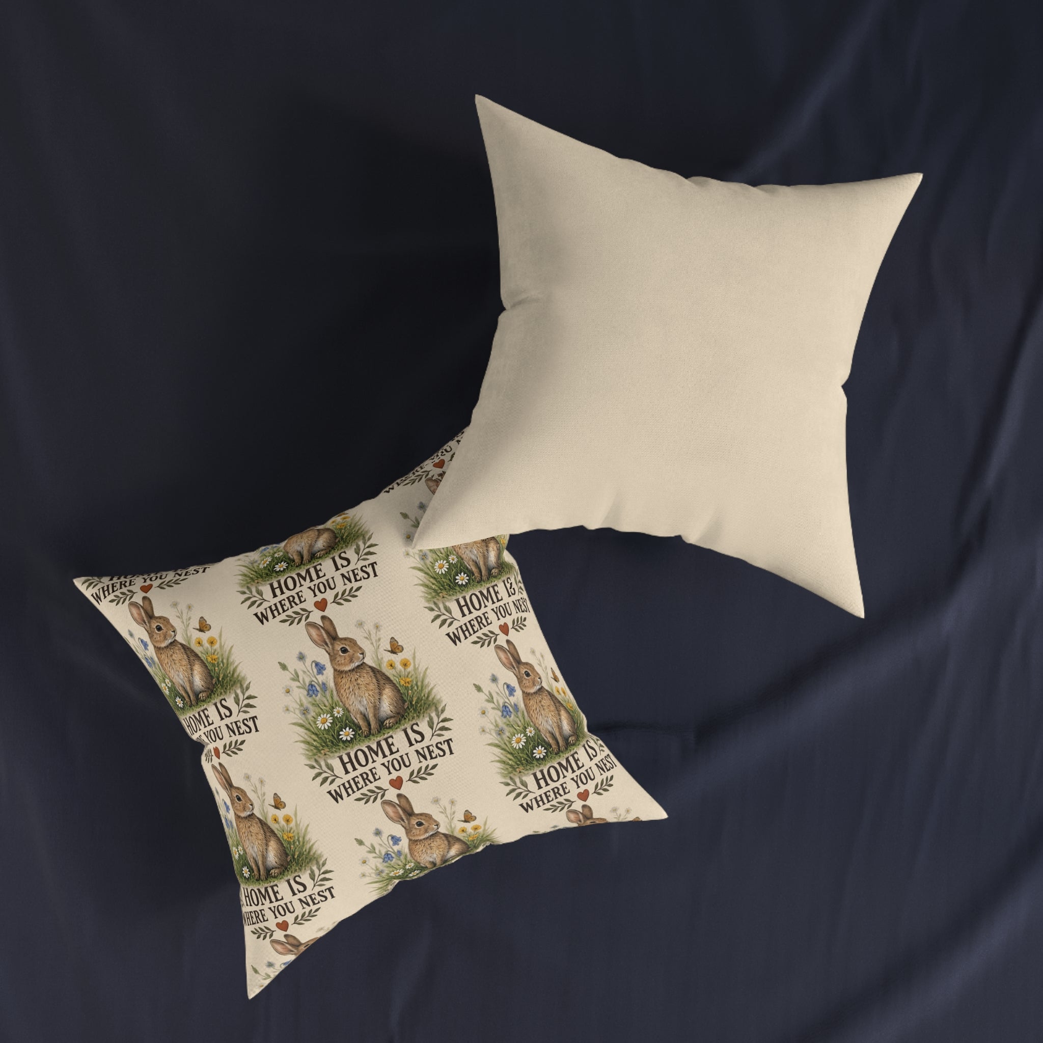 Square Cushion – Home Is Where You Nest | Bird Lover Cushion