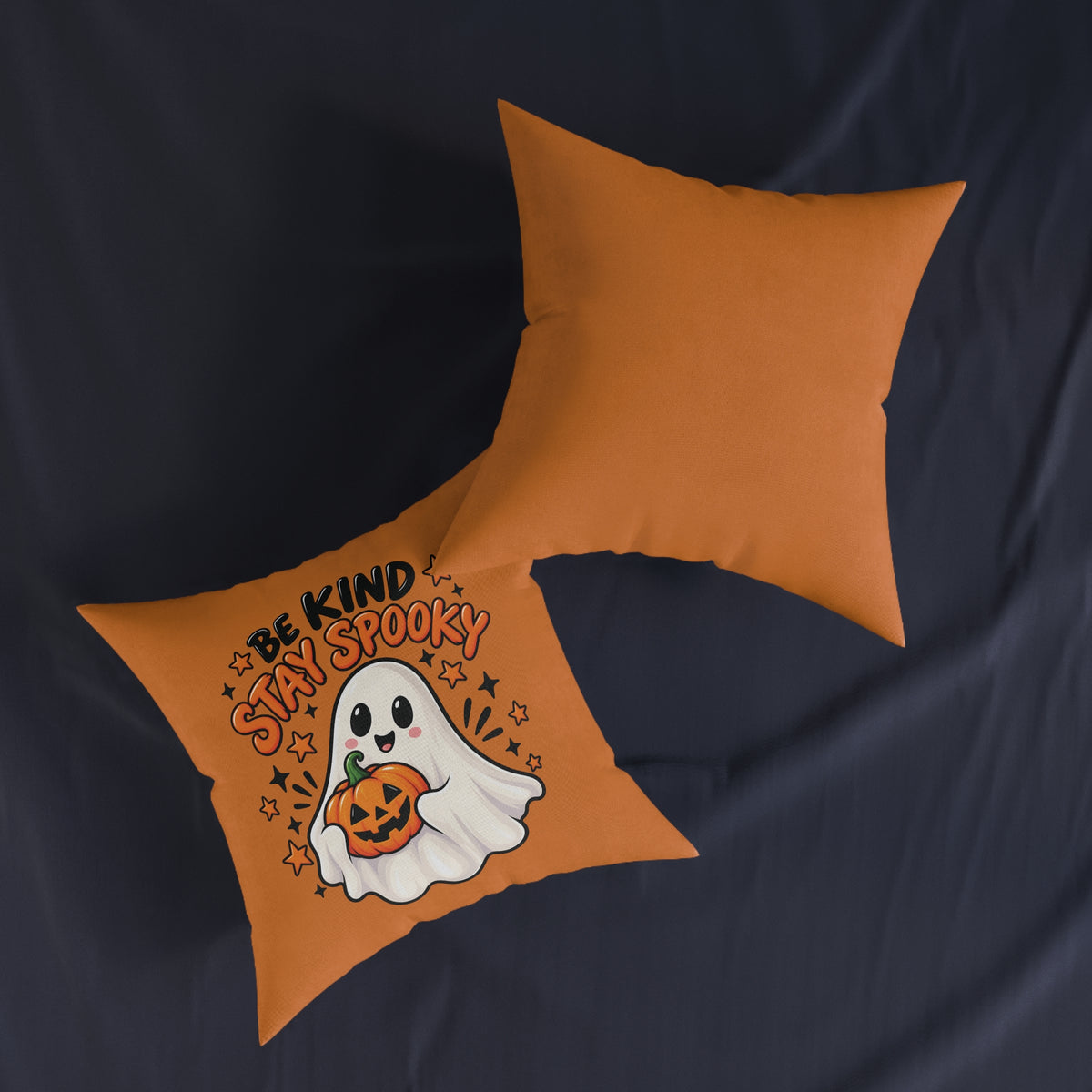 Square Cushion - Be Kind Stay Spooky - Halloween