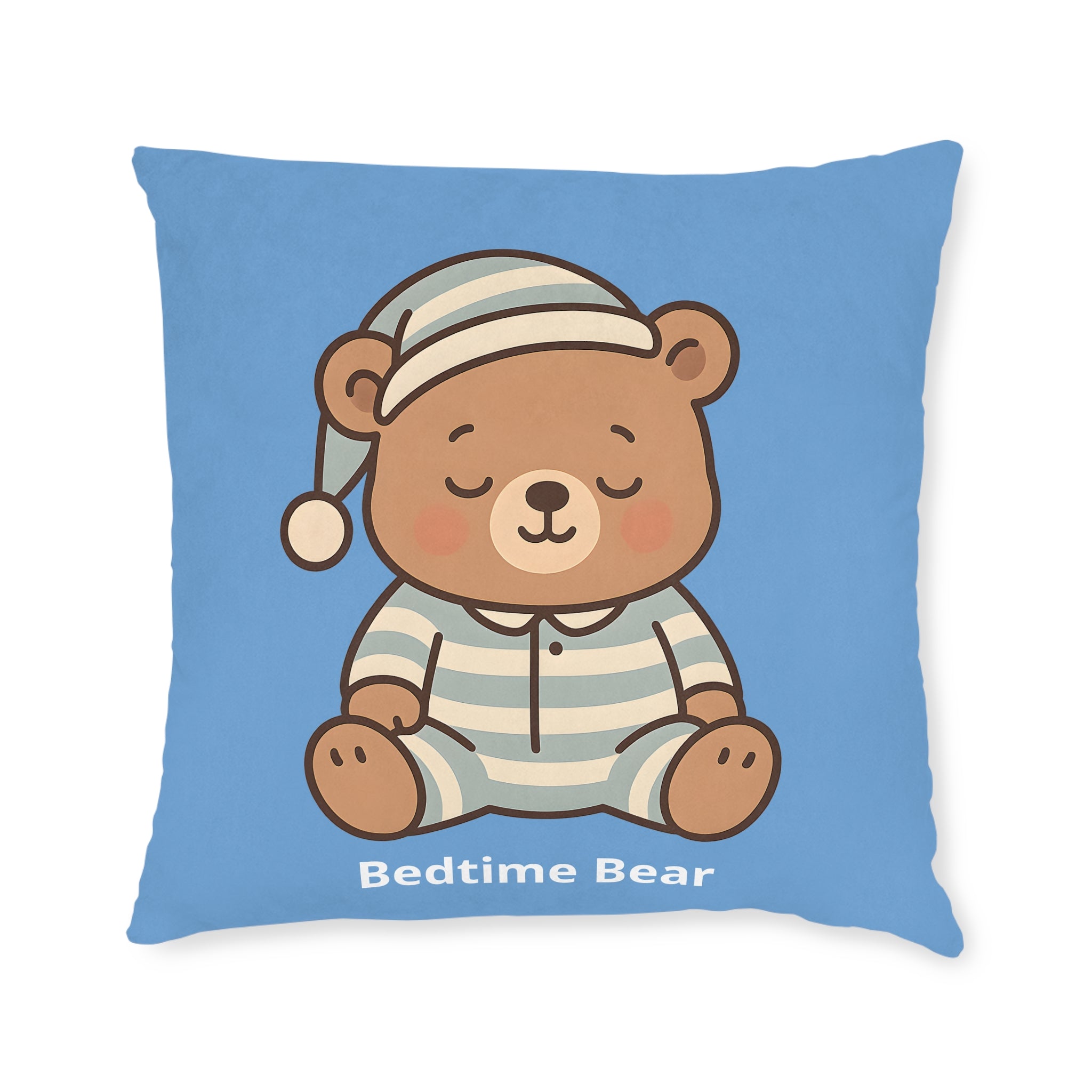Square Cushion - Bedtime Bear Design