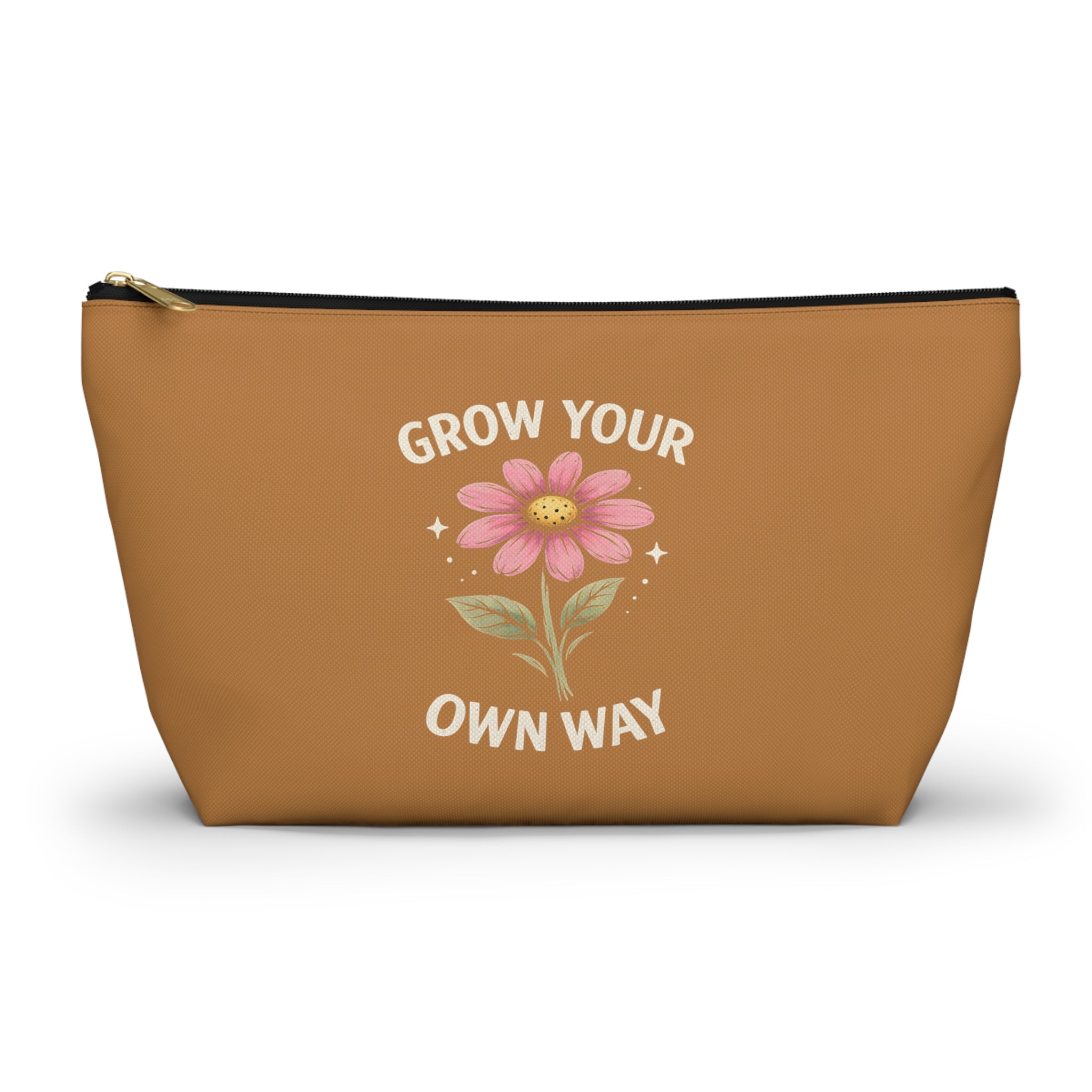 Travel Cosmetic Make-Up Bag - Grow Your Own Way - Motivational Design