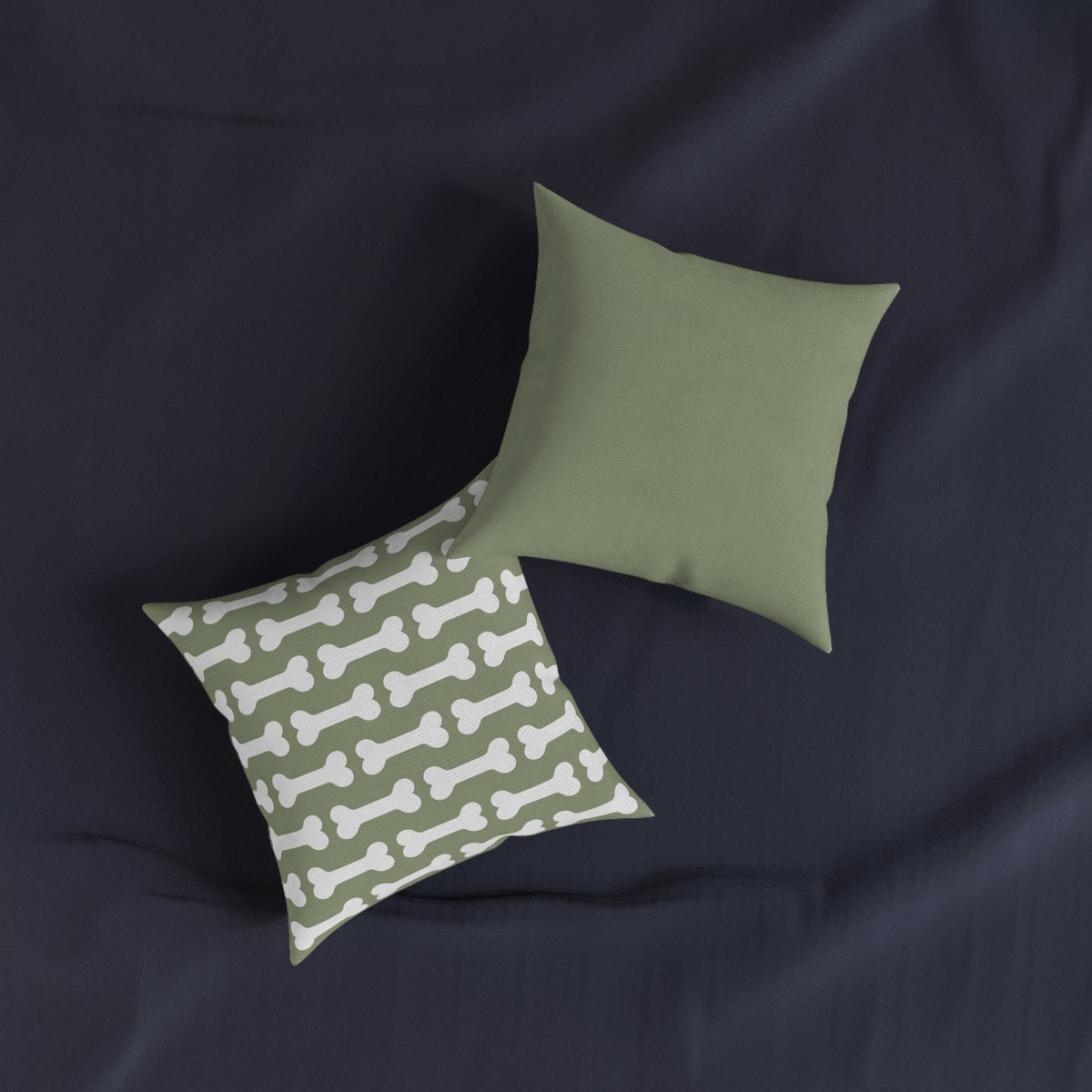 Square Cushion - Dog Bone