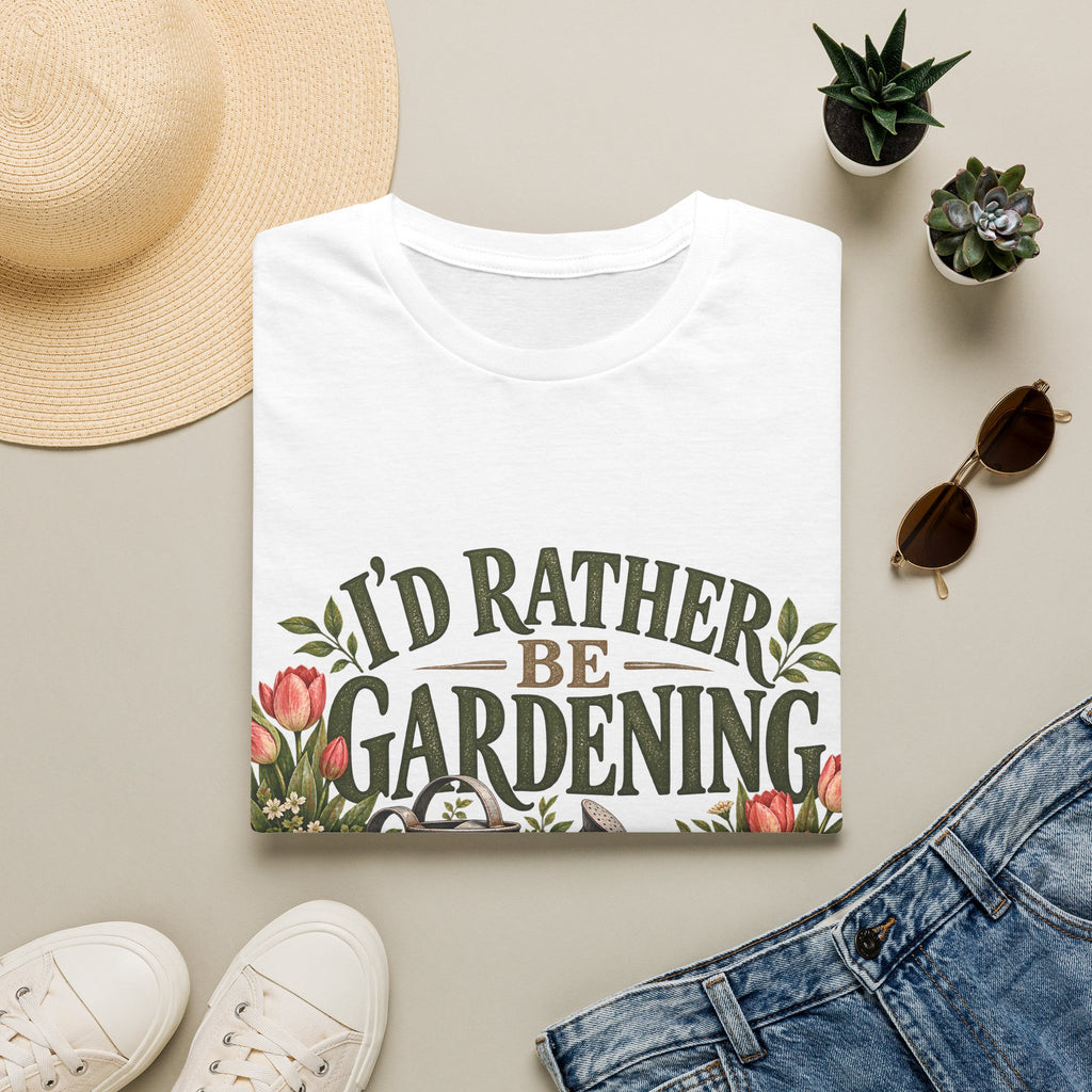 Unisex T-Shirt - I'd Rather Be Gardening