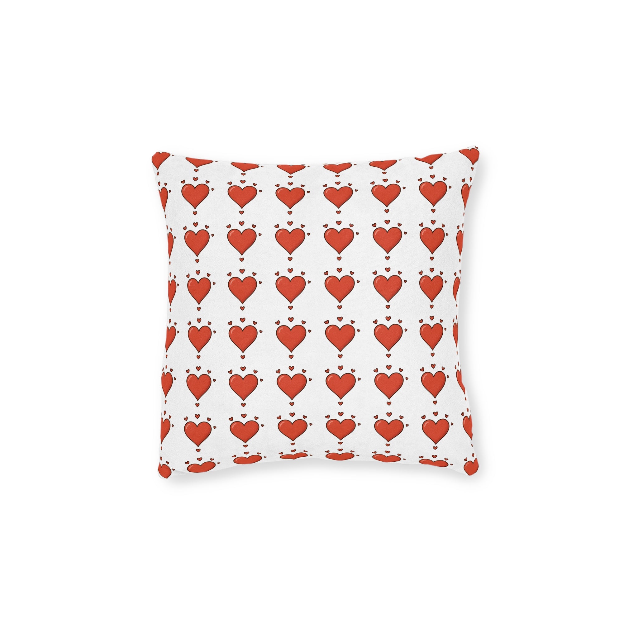 Square Cushion - Hearts Design
