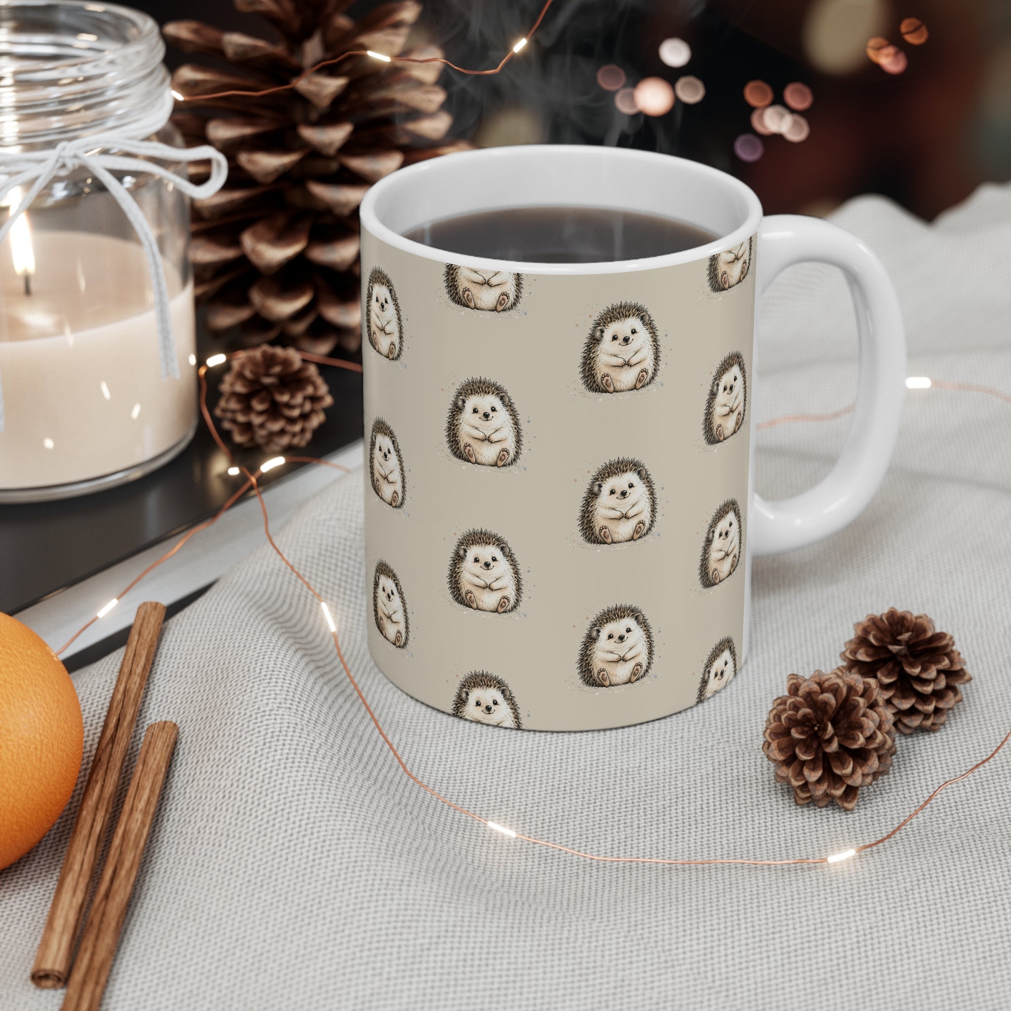 Ceramic Mug – Hedgehog | Cute Woodland Animal Mug | Hedgehog Lover Gift