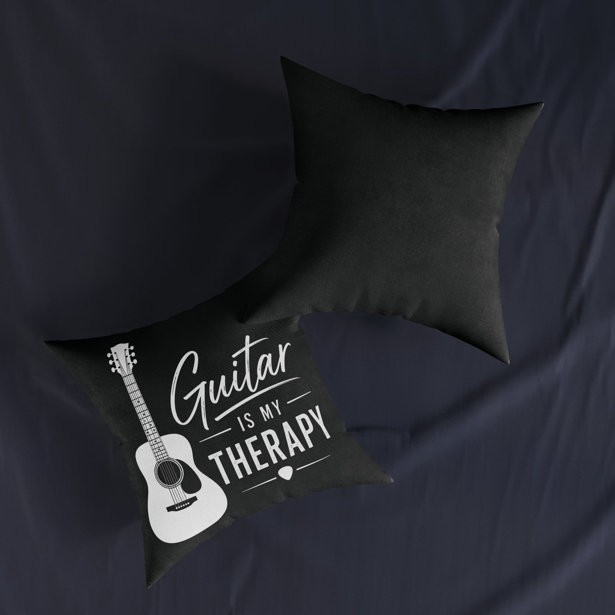 Square Cushion - Guitar Is My Therapy