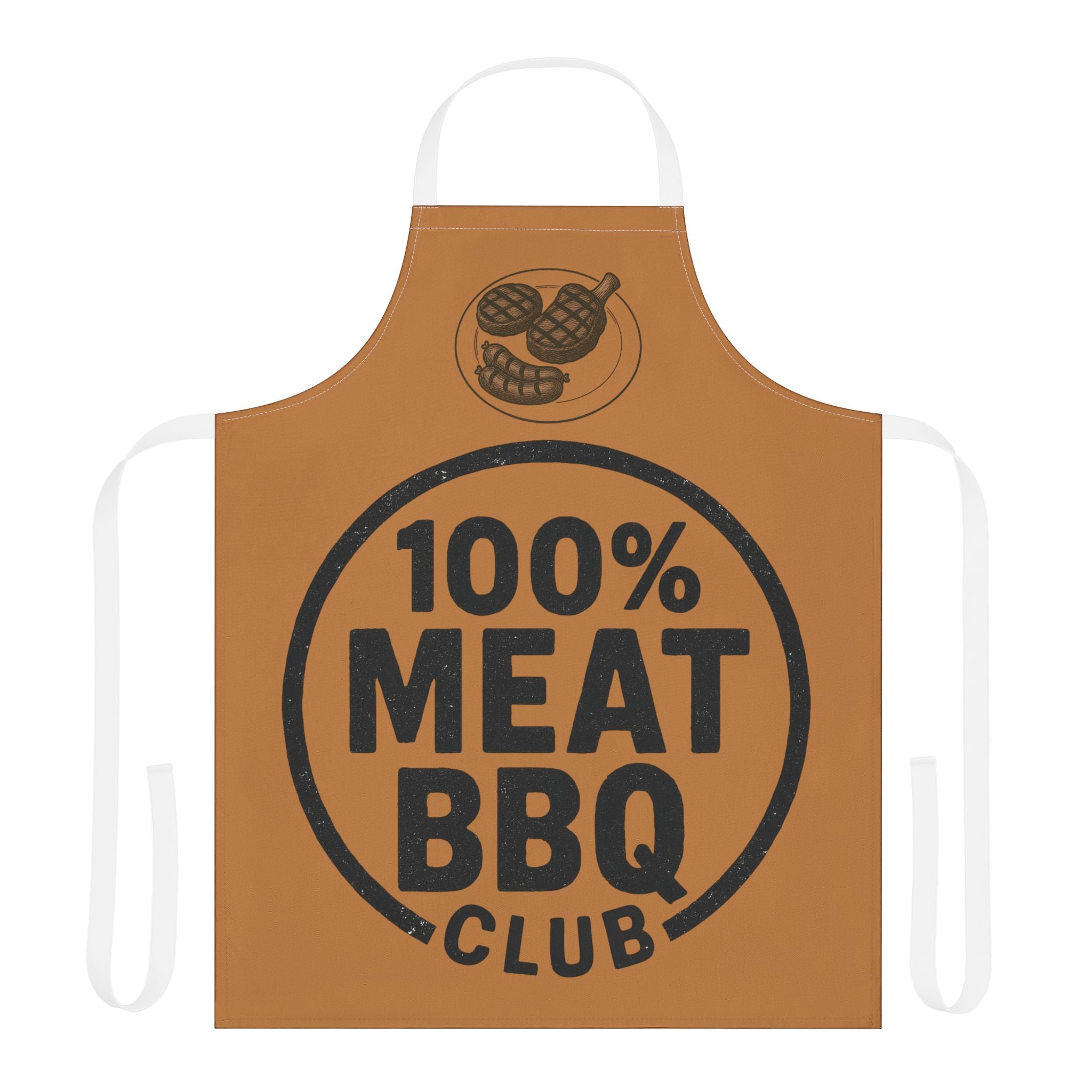Kitchen Apron - 100% Meat BBQ Club Design