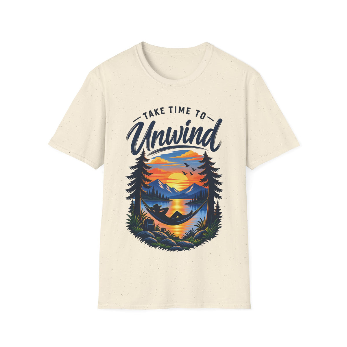 Unisex T-Shirt – Take Time to Unwind | Relaxed Lifestyle T-Shirt