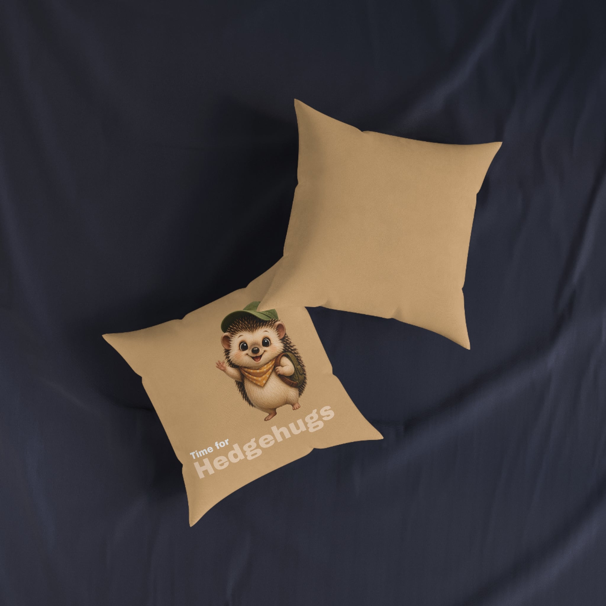 Square Cushion – Time for Hedgehugs | Hedgehog Lover Cushion
