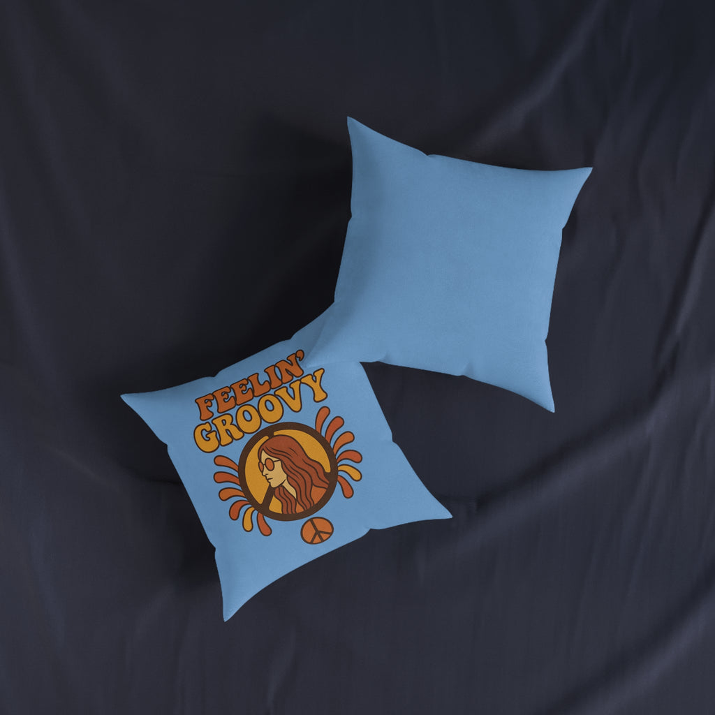 Square Cushion - Feelin' Groovy Design