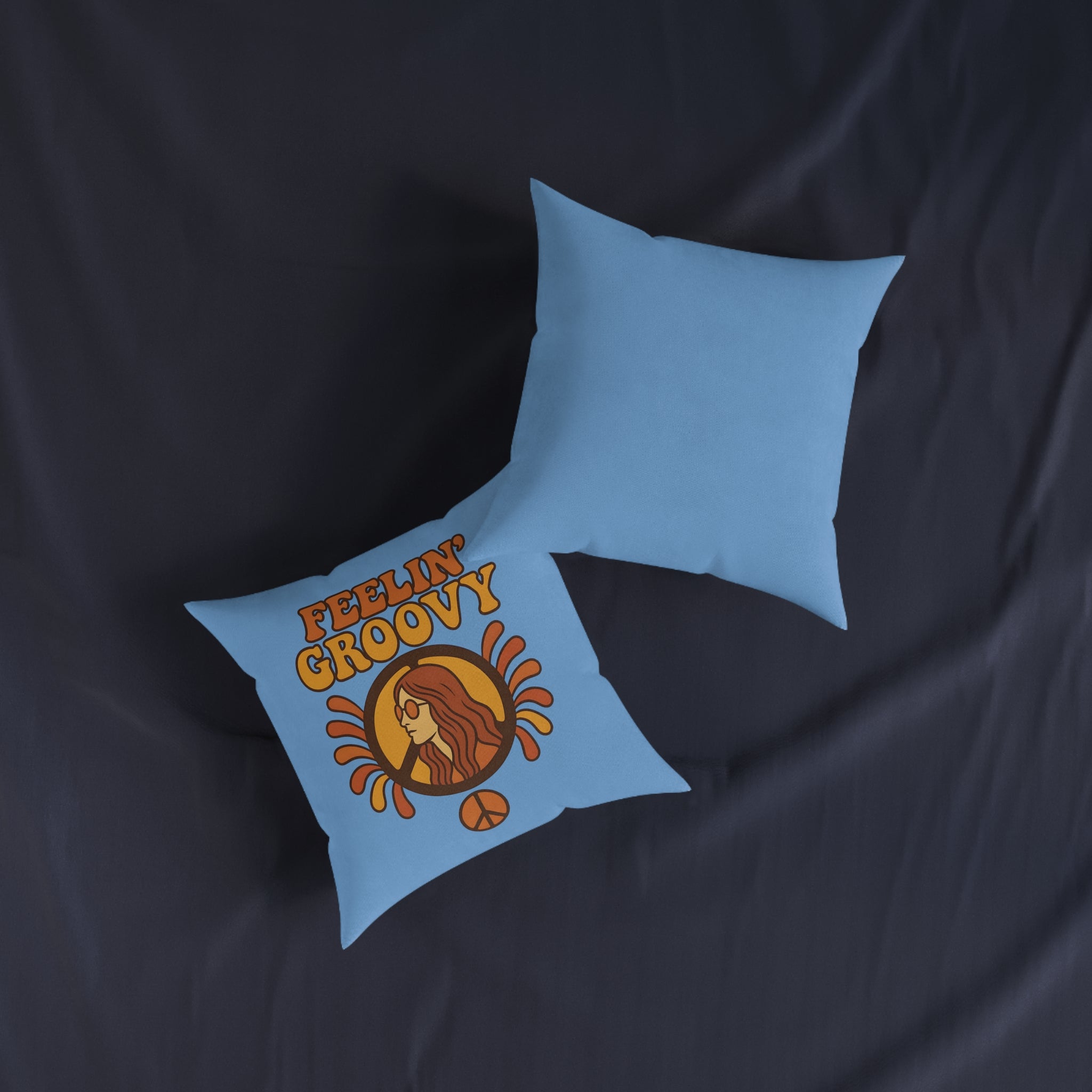 Square Cushion - Feelin' Groovy Design