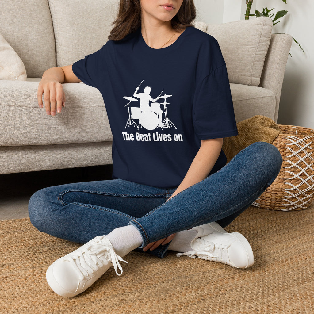 Unisex T-Shirt - The Beat Lives On - Drums | Drummer Tee