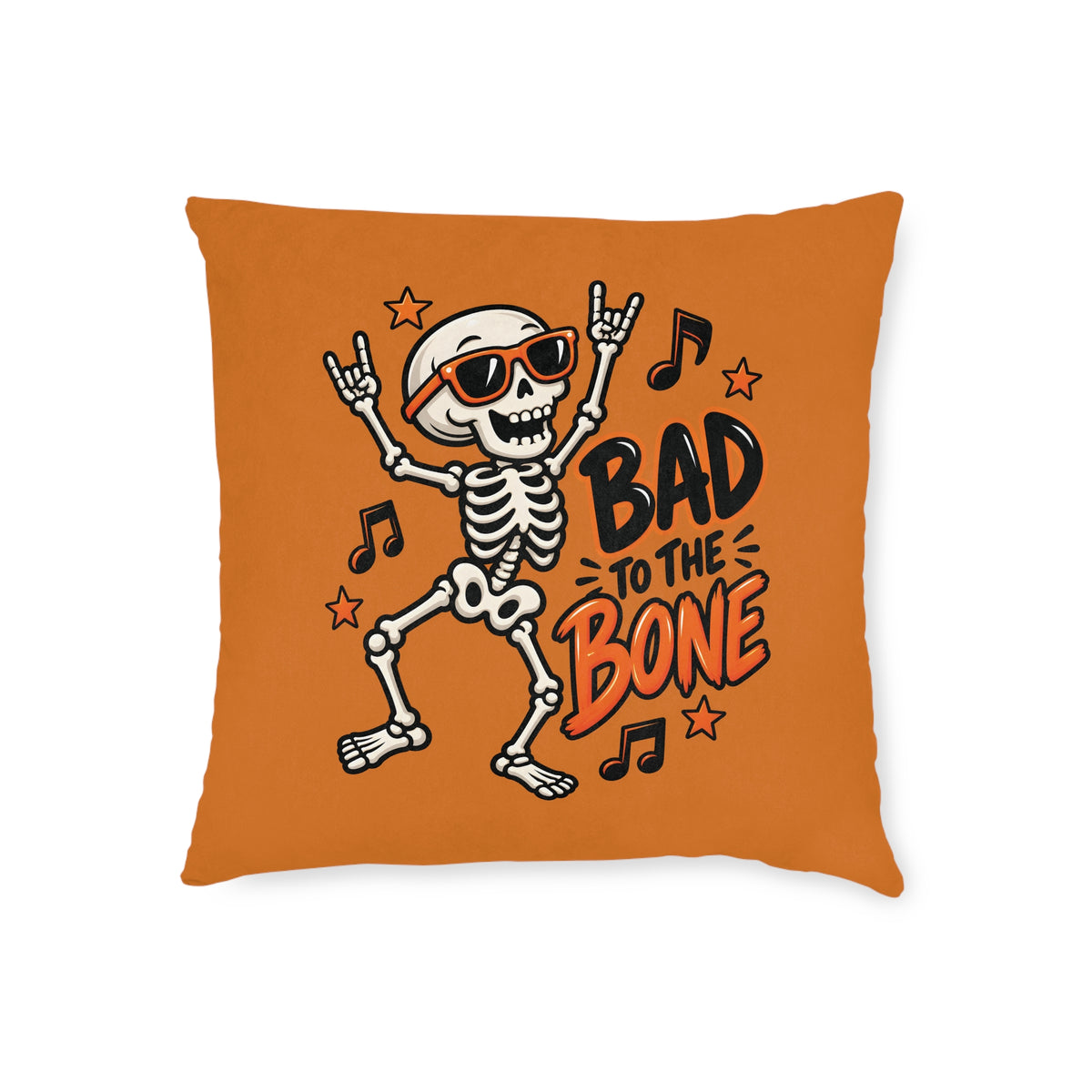 Square Cushion - Bad To The Bone - Halloween