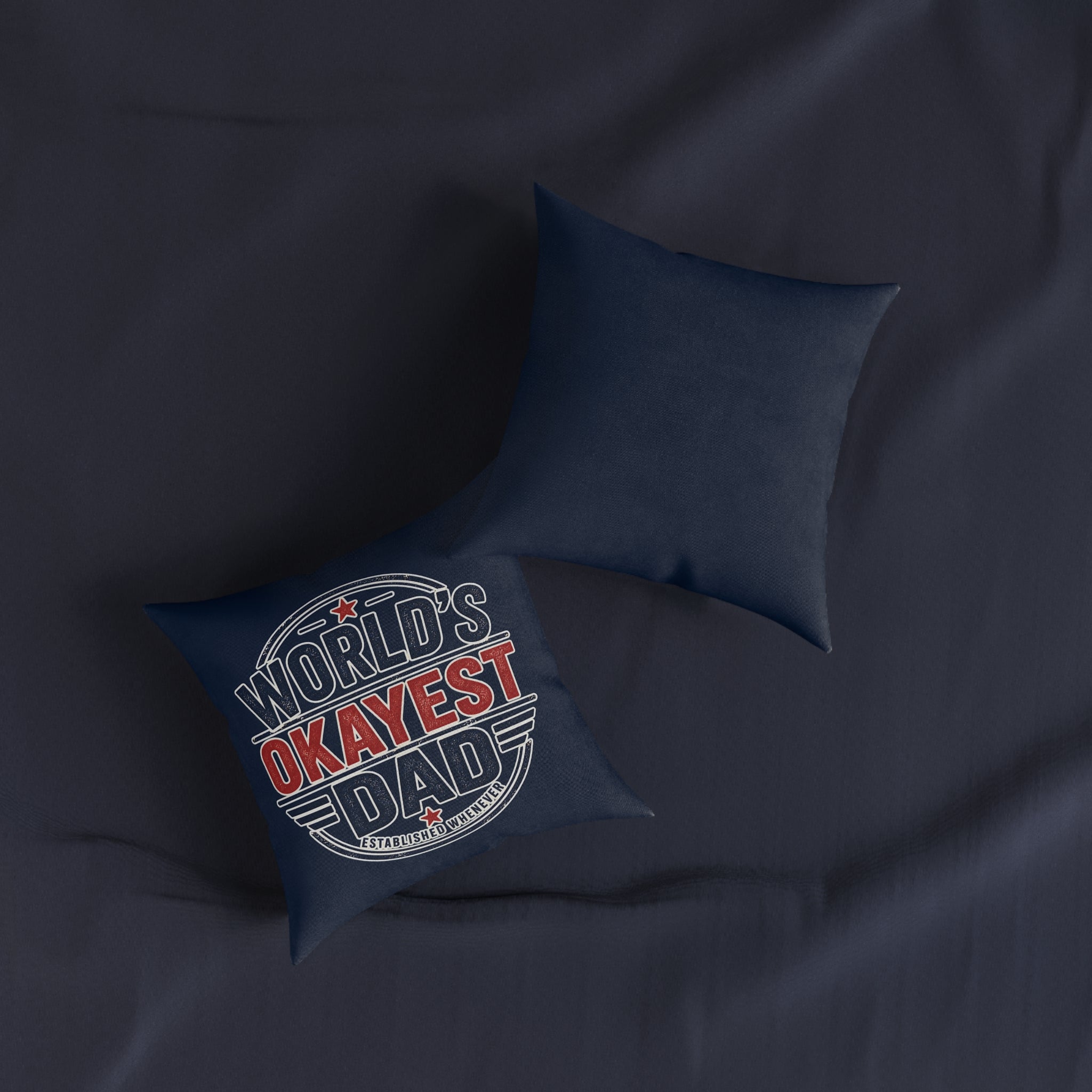 Square Cushion - World's Okayest Dad