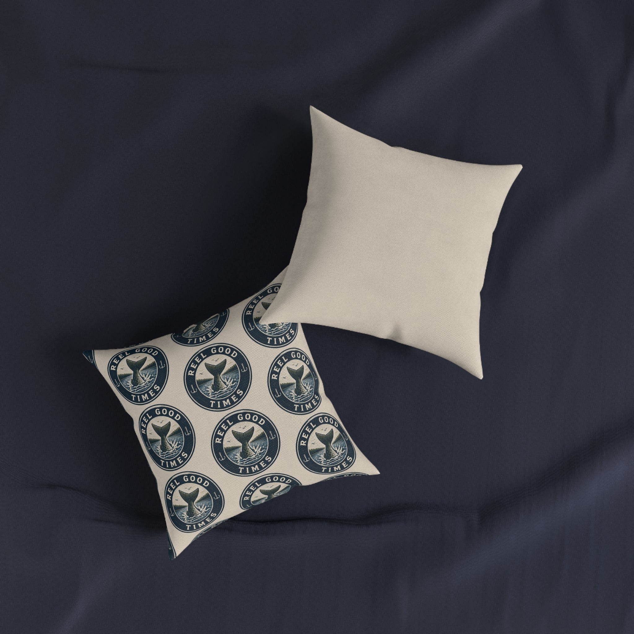 Square Cushion – Reel Good Times | Fishing & Angling Cushion