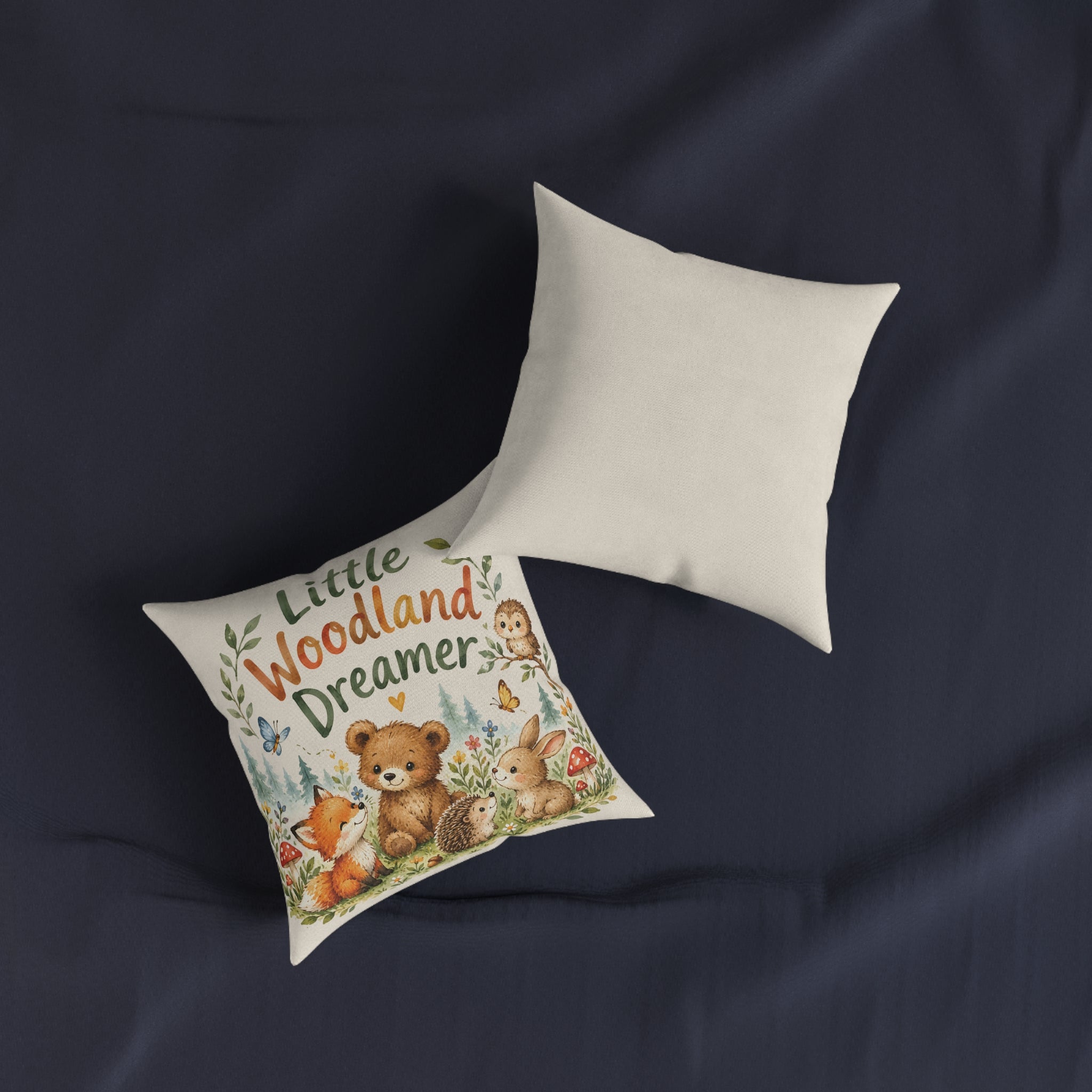 Square Cushion – Little Woodland Dreamer | Woodland Nursery Cushion