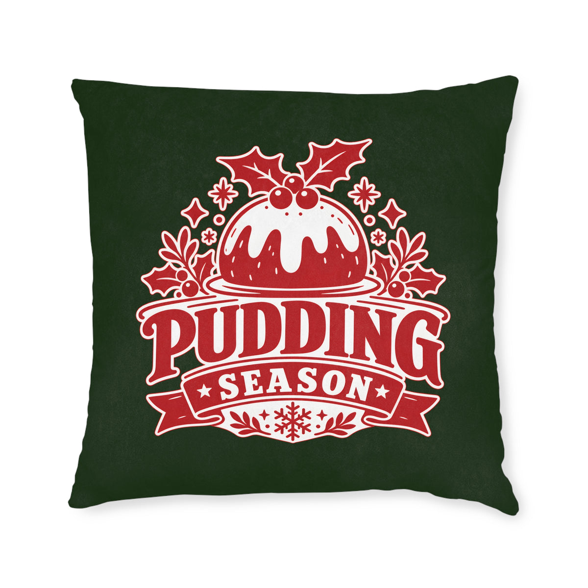 Square Cushion - Pudding Season - Christmas