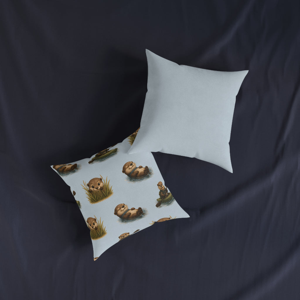 Square Cushion – Otter Fun | Otter Lover Cushion