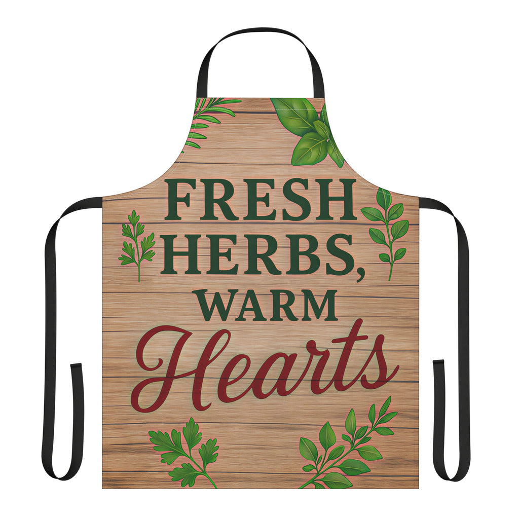 Kitchen Apron - Fresh Herbs, Warm Hearts Design