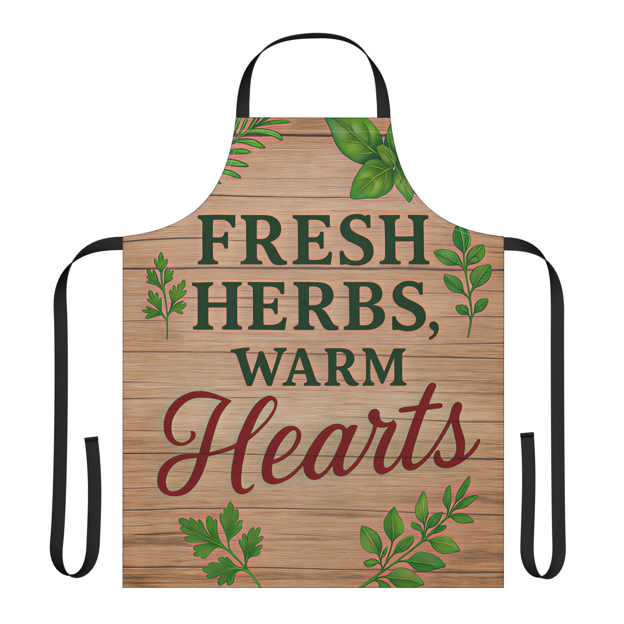 Kitchen Apron - Fresh Herbs, Warm Hearts Design