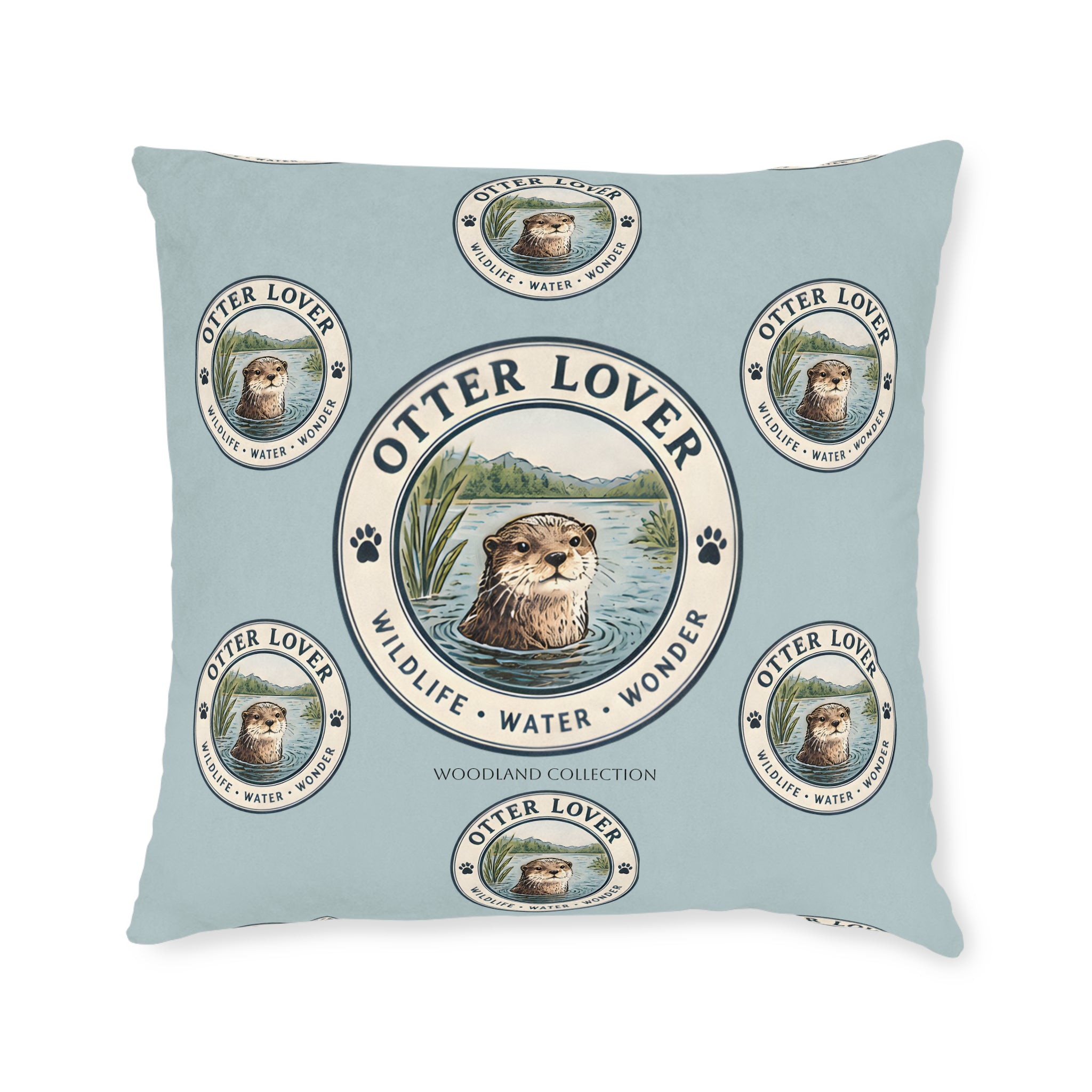 Square Cushion – Otter | Woodland Collection