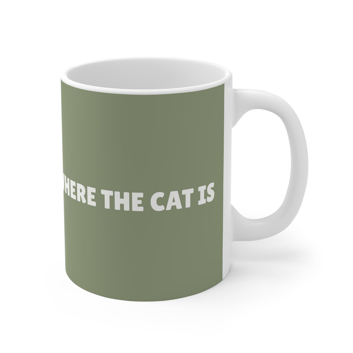 Ceramic Mug - Home is Where the Cat is